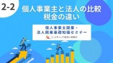 2-2個人事業主と法人の比較_税金の違い｜個人事業主開業・法人開業基礎知識セミナー